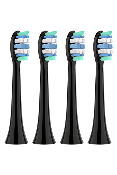 Choice3 أسود - 4 قطع، 4/8/12/20 قطعة، متوافق مع رؤوس فرشاة الأسنان الكهربائية...