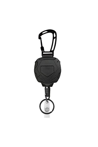 Choice1 سلسلة مفاتيح 1 قطعة بكرة شارة قابلة للسحب شديدة التحمل، حزام سلسلة مف...