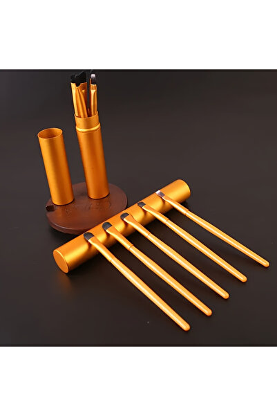 choice2 golden 5-piece cosmetic brush set, eye shadow concealer soft brush, p...