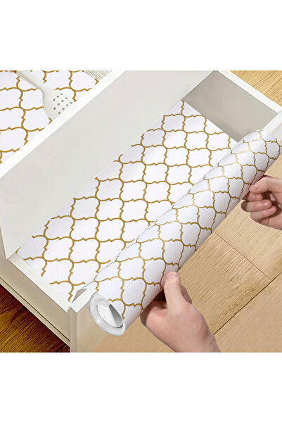 choice2 بطانة رفوف وأدراج من مادة EVA ذهبية اللون، مقاس 30 × 150 سم، لفة واحد...