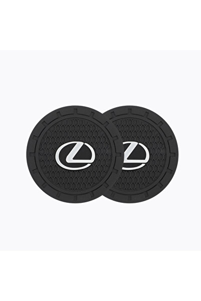 Choice3 قطعتان من قواعد أكواب السيارة المصنوعة من السيليكون PVC، مزودة بشعار ...