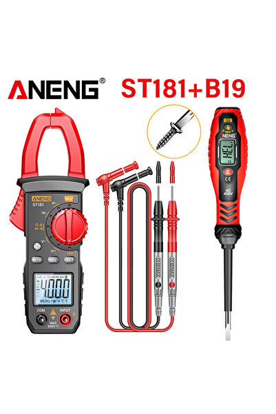 Choice ST181 b19 word ANENG Clamp Meter Multimeter 4000 Counts Digital ST181+...