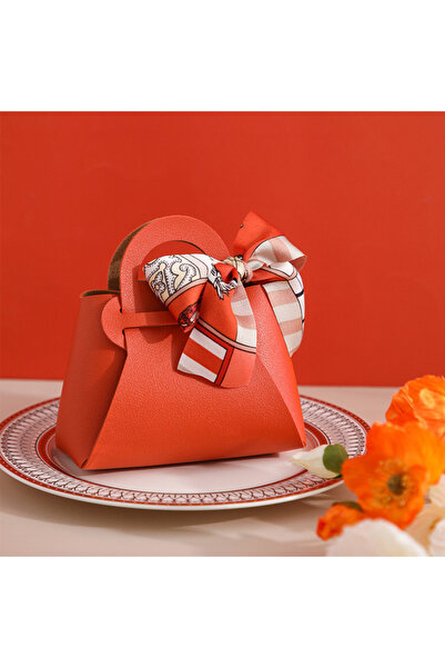 Choice20 10pcs A 12X5.5X13cm A-orange 10PCS Distribute Leather Pink Gift Bags...