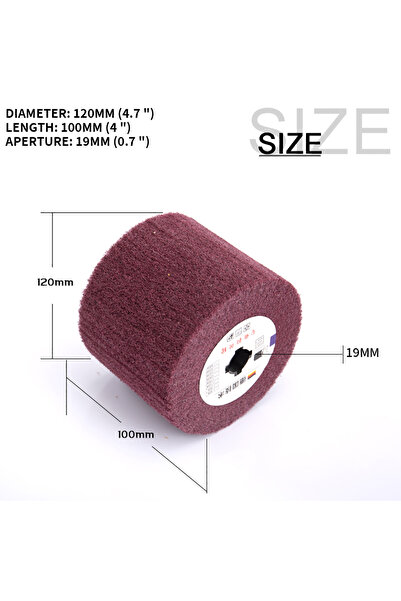 Choice فرشاة قرصية كاشطة من النايلون غير المنسوج، مقاس 120×100×19 مم، قطعة وا...