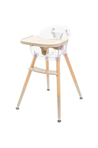 Babymix Scaun de masă Baby Mix Ingrid din lemn bej