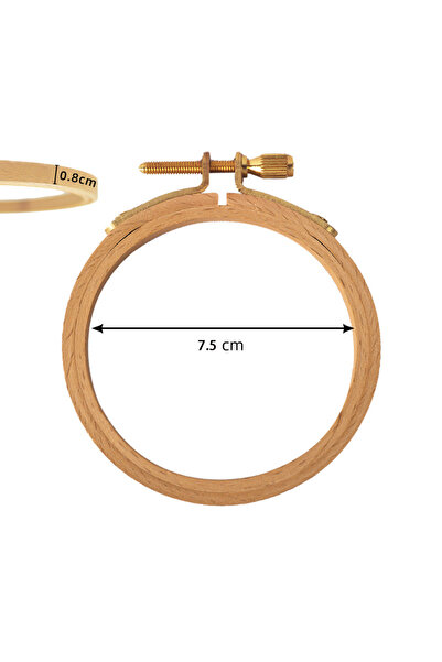 Choice3 طقم إطار تطريز خشبي دائري من خشب الزان، مقاس 3 بوصات، متوفر بأحجام من...