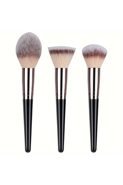 Choice5 132-BK-3PCS مجموعة فرش مكياج ناعمة ورقيقة (3-20 قطعة) أدوات تجميل لكر...