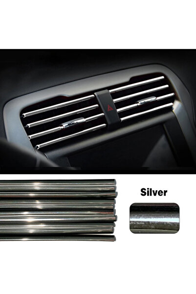 Choice1 مجموعة من 10 قطع فضية، 10 قطع ملونة من إكسسوارات السيارات، شبكة تهوية...