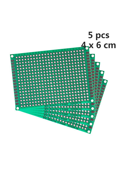 Choice8 5Pcs 4cmx6cm Universal PCB Circuit Protoboard Double Sided Breadboard...