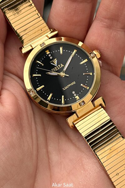 Fiesta F25025L Metal Hasır kordonlu Kadın Kol Saati