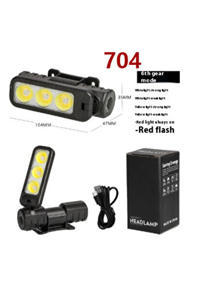 Choice4 مصباح عمل LED COB 704XZTD قابل لإعادة الشحن عبر منفذ USB، مصباح رأس م...