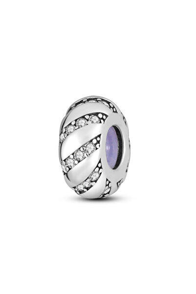 Choice16 KTC147 Charms Fit Original Beads 925 Sterling Silver Clip Charms Zir...