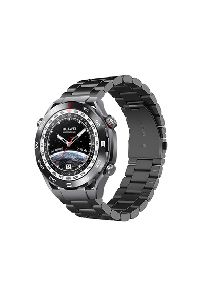 Tagomoon Huawei Watch Ultimate ile Uyumlu Kordon Klasik Baklava Model Paslanm...