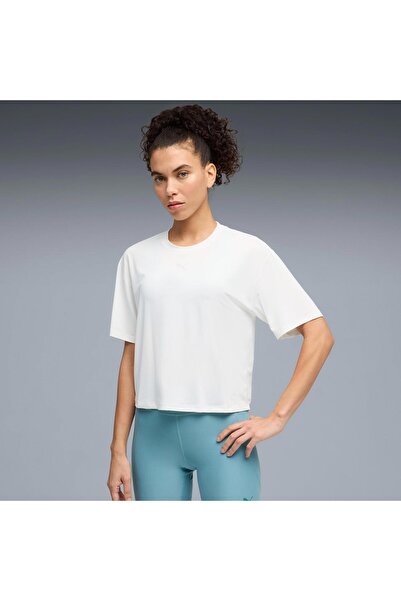 Puma Cloudspun Relaxed Women's White Training T-Shirt 52745702