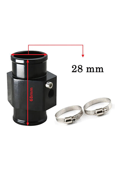 Choice1 مقياس حرارة الماء من الألومنيوم الأزرق والأسود، مقاس 28 مم - 26 مم - ...