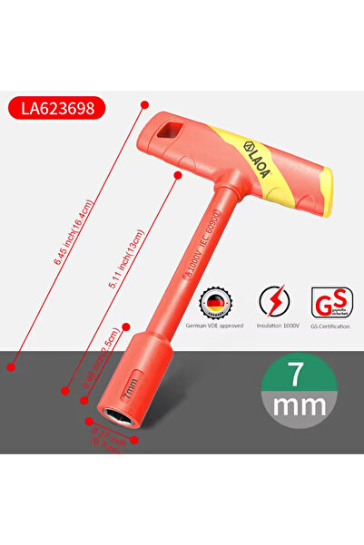 Choice9 7mmLA623698 LAOA 1 Pc VERDE T-shape Socket Wrench CR-V 4-14mm Hex Key...