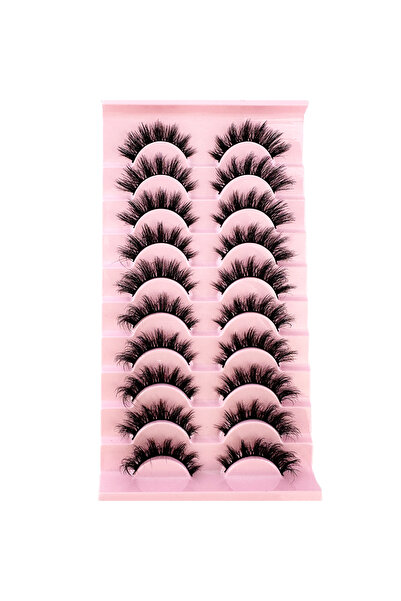 choice2 10PairsW38HG-F New 10 Pairs Of Natural Full False Eyelashes,Thick Cur...