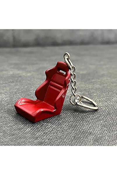 Choice10 1pc chair red Luxury Metal Keychain Creative DIY Keyring Holder Car ...