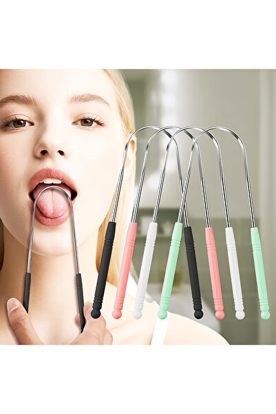 Choice1 4 قطع من منظفات مكاشط اللسان المصنوعة من الفولاذ المقاوم للصدأ والقاب...