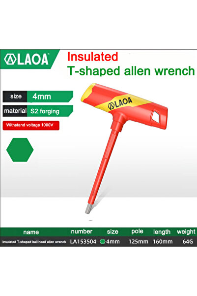 Choice11 H4mm LA153504 LAOA Multifunctional insulated T-shaped flat head alle...