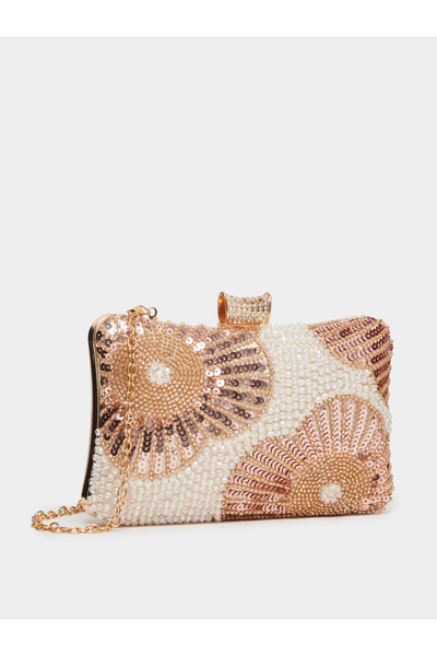 Styli Beaded and Sequined Clutch