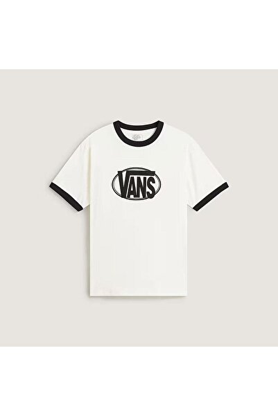 Vans CENTER CHEST RINGER TEE Erkek Tişört VN000TXQFS81 Beyaz-XL