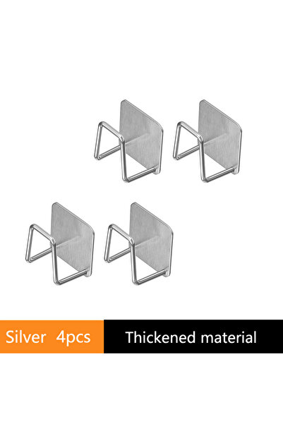 Choice5 Silver 4pcs 2-8 PCS Space Saving Kitchen Organizer:No Drill Wall Moun...