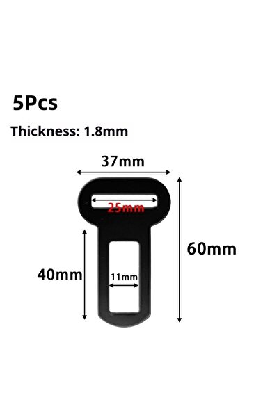 Choice3 النمط أ أسود 【متوسط】 5 قطع محولات حزام أمان سميكة للحيوانات الأليفة م...