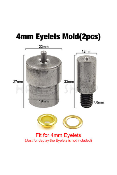 Choice15 قالب عروة 4 مم، آلة ضغط يدوية، قوالب معدنية، قالب عروة، غطاء مزدوج ،...