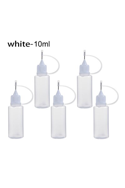 Choice1 أبيض - 10 مل - 5 قطع / مجموعة 5 قطع 5/10/20/30/50/100 مل زجاجة تطبيق ...
