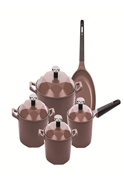 NEOFLAM Titanium Carat 9-Piece Cookware Set – Champagne Berry