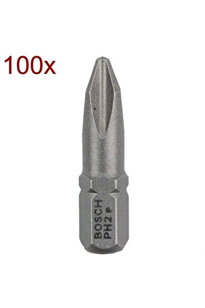 Bosch 2607001514 - Set de biți de șurubelniță, profil PH2, 100 bucăți