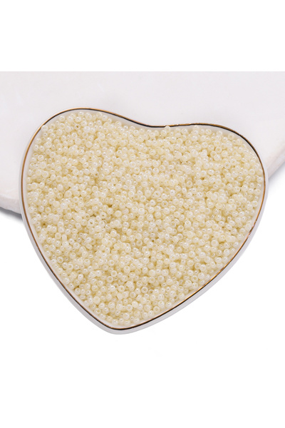 Choice17 Beige 1000pcs 2mm Glass Seed Beads Colorful Spacer Loose Beads for D...