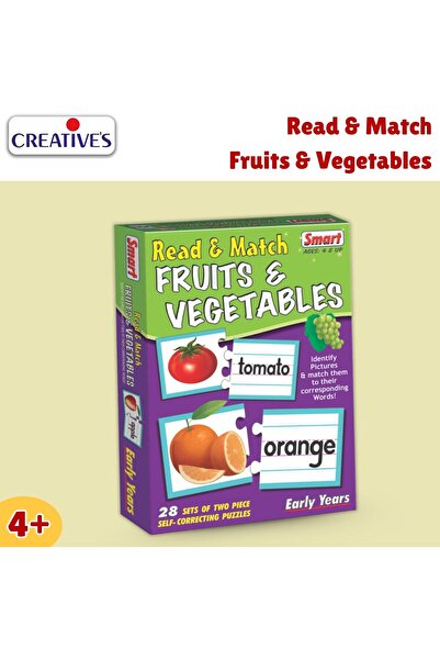 CREATIVE 's Smart Read & Match Fruits & Vegetables Puzzle