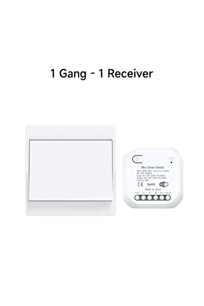Choice1 white 1gang 1v1 No Battery 1/2gang Kinetic Energy Tuya Smart Switches...