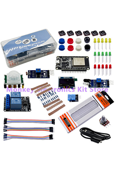 Choice1 مجموعة أدوات ESP32 الأساسية للمبتدئين، مجموعة أدوات تعليمية للمشروع م...