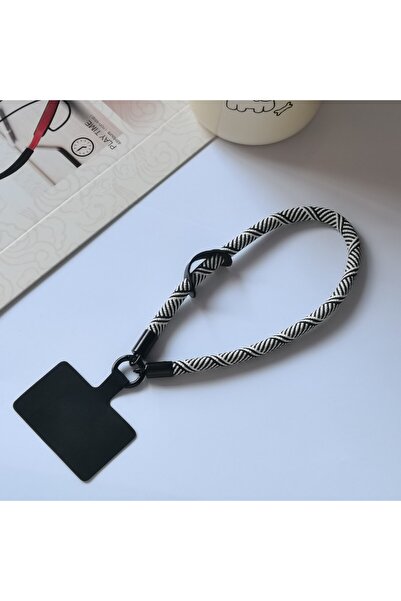 choice2 حبل تعليق هاتف قصير مضفر من زيبرو، 30 سم، لون، مناسب للمعصم، للهاتف ا...