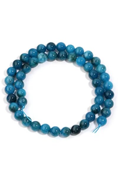 Choice1 8mm Apx 44pcs 1 Strand Natural Blue Apatite Stone Beads 4/6/8/10mm Ro...