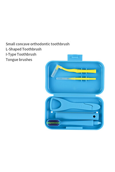 Choice Blue 1box Dental Oral Cleaning Care Kits Portable Daily Travelling Ort...