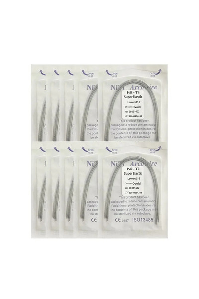 Choice22 016 Lower-NT-10Pack 10pack أسلاك تقويم الأسنان فائقة المرونة NITI دا...