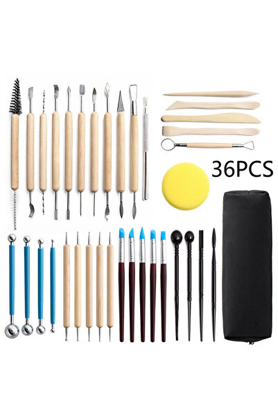 Choice3 مجموعة أدوات نحت الطين الخزفي (8-36 قطعة) - أدوات نحت الطين الشمعي ال...