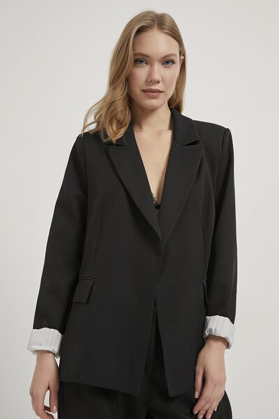 Arma Life Armalife 167 Striped Lining Detail Blazer Women's Jacket