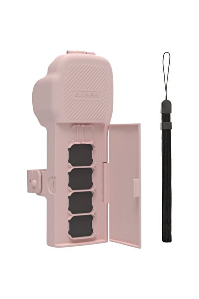 SunnyLife Husă de protecție cu curea și șnur pentru Osmo Pocket 3 (roz)