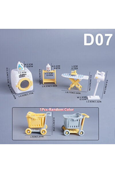 Choice10 D07 1:12 Miniature Furniture Forest Family Kitchen Toy Dining Table ...