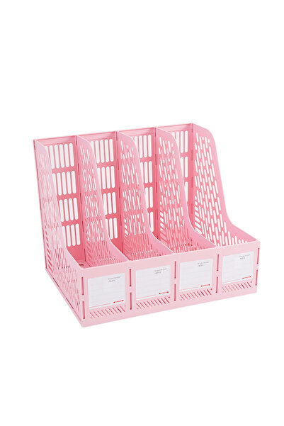 Choice1 1PCS-Pink 1 pcs, thickened file rack, file frame, quadruple file seat...