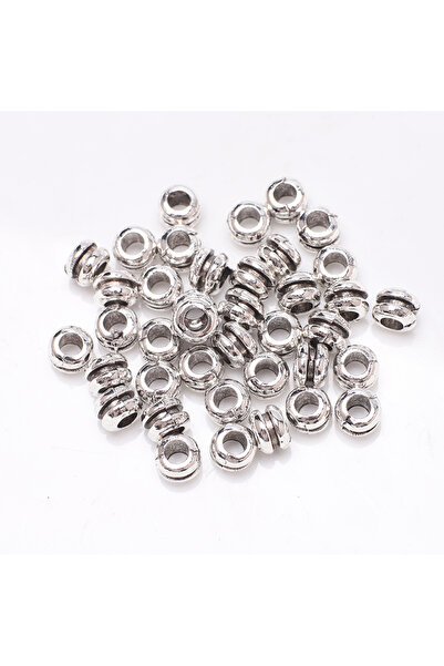 Choice25 005 50Pcs Metal Round Loose Spacer Beads Crafts For Diy Jewelry Maki...