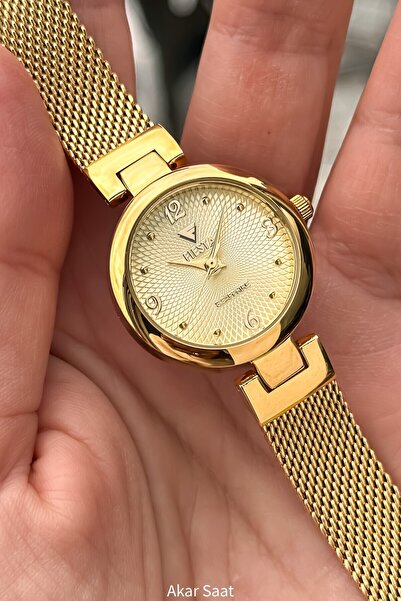 Fiesta F25022L Metal Hasır kordonlu Kadın Kol Saati