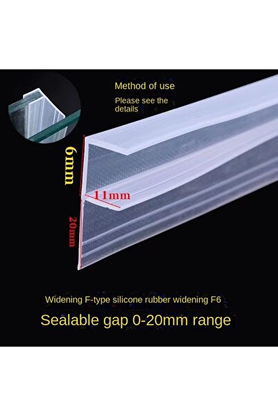 Choice39 5M long F6 Glass Sealing Strips h/F/U Shape Silicone Shower Screen S...