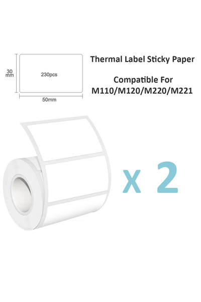 Choice5 لفتان من ملصقات حراري 50×30 مم من نوع Phomemo M110 - ملصقات متينة ومق...