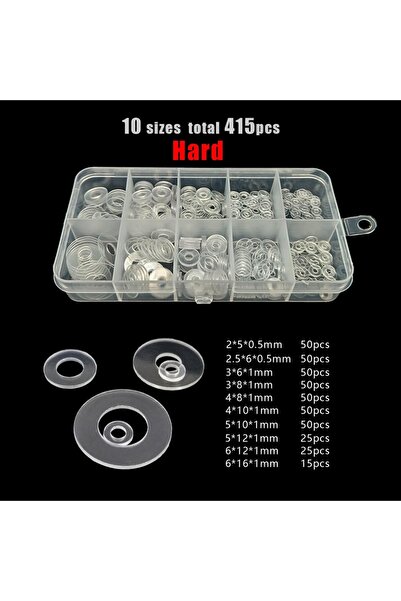choice2 ١٠ مقاسات، ٤١٥ قطعة صلبة، ٤١٥/١٠٨٥ قطعة، علبة شفافة، غسالة مسطحة، فاص...